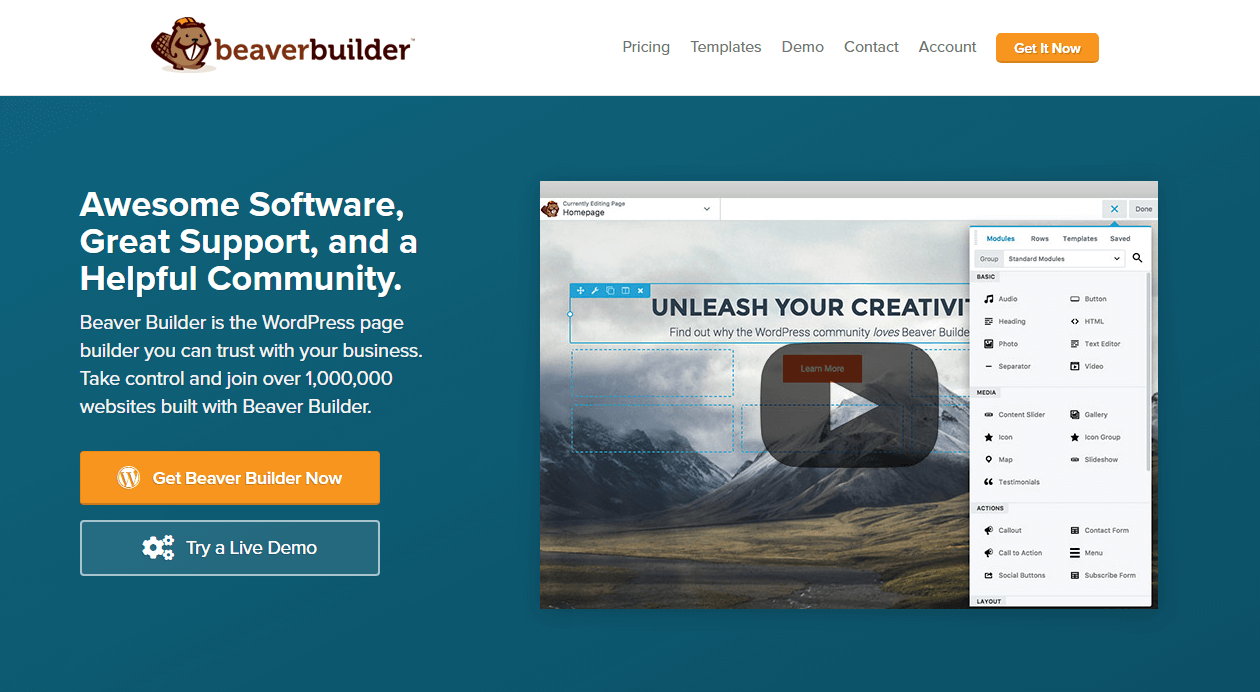 Weboodillia Beaver Builder Page Builder Website