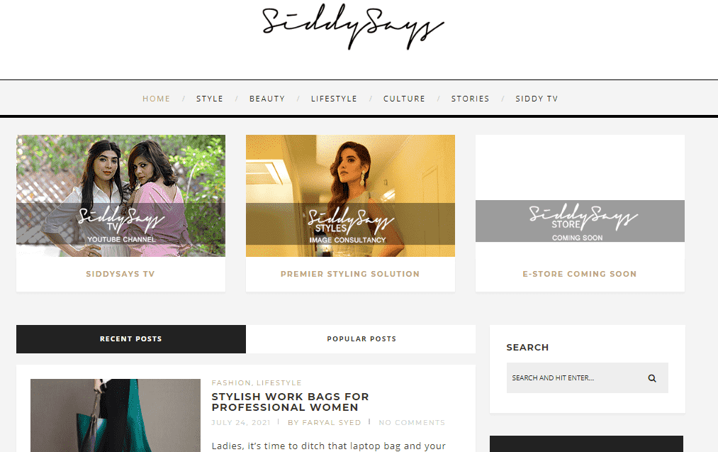 Lifestyle Blog Niche SiddySays Pakistan’s most notable fashion lifestyle blog